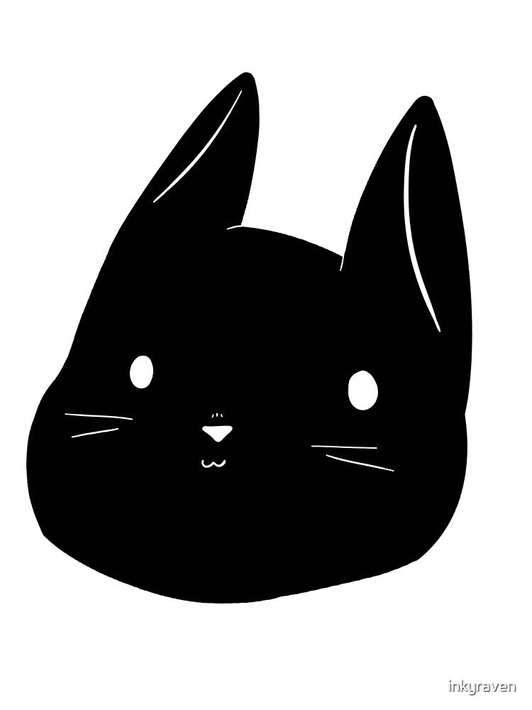 Little Black Kitty Head by inkyraven T-Shirts, Hoodie, Sweatshirt | BlankRebels.com (Image 3)