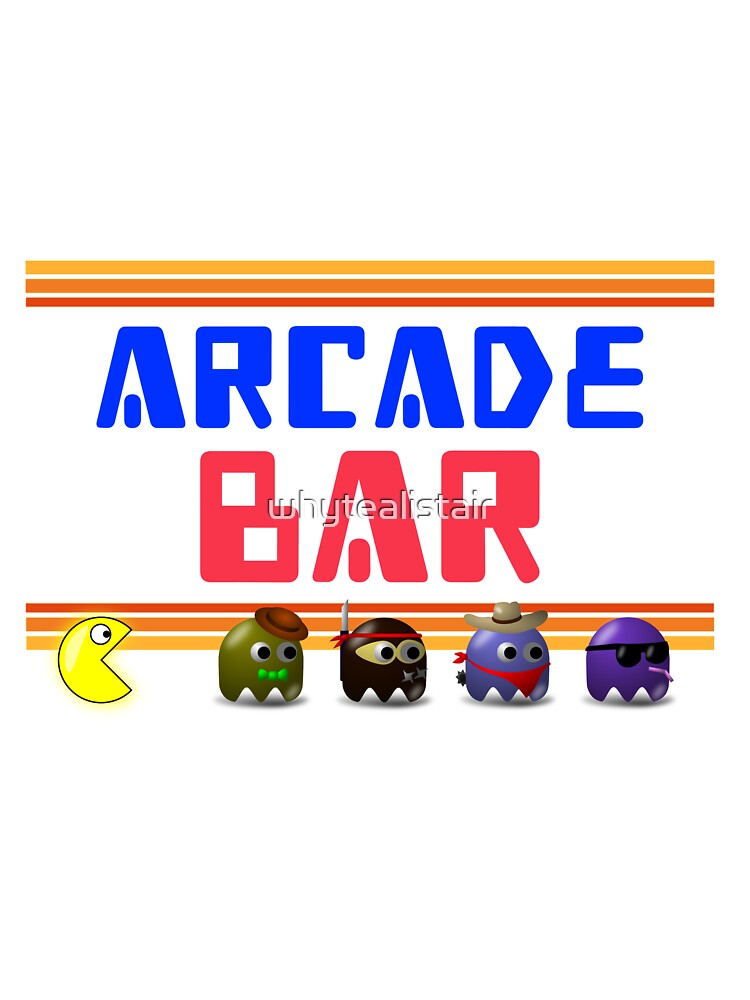 Arcade Bar - Retro Gaming T-Shirt by whytealistair Hoodie, Sweatshirt | BlankRebels.com (Image 3)