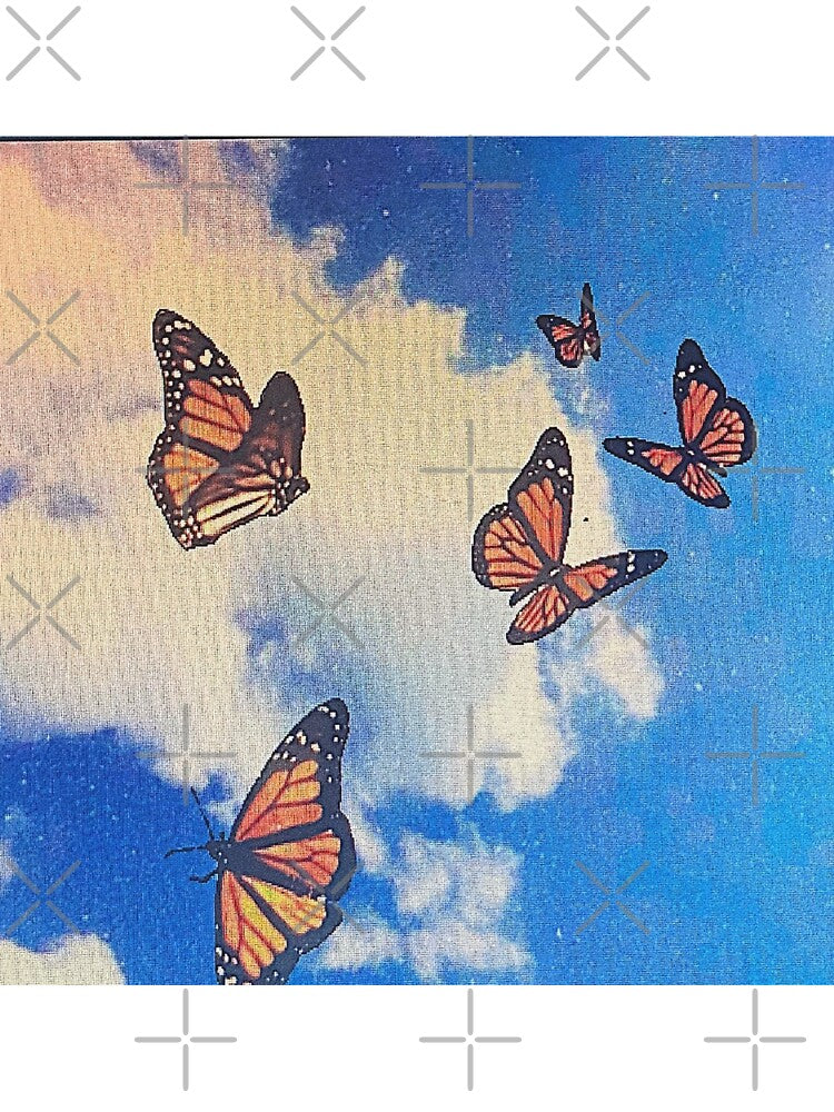 retro butterflies by sqftv T-Shirts, Hoodie, Sweatshirt | BlankRebels.com (Image 3)