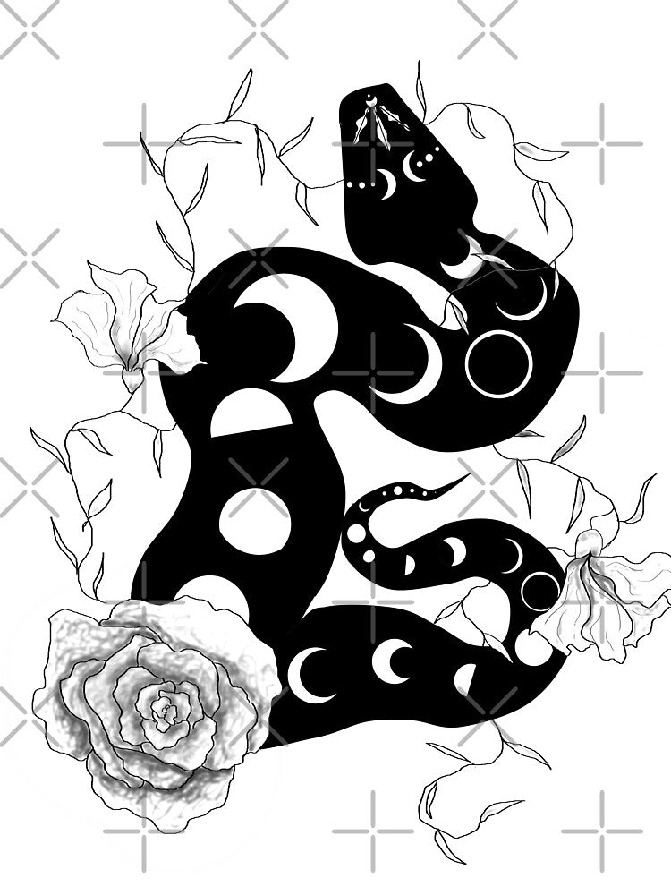 Moon Snake by Azriel Wiorek T-Shirts, Hoodie, Sweatshirt | BlankRebels.com (Image 3)
