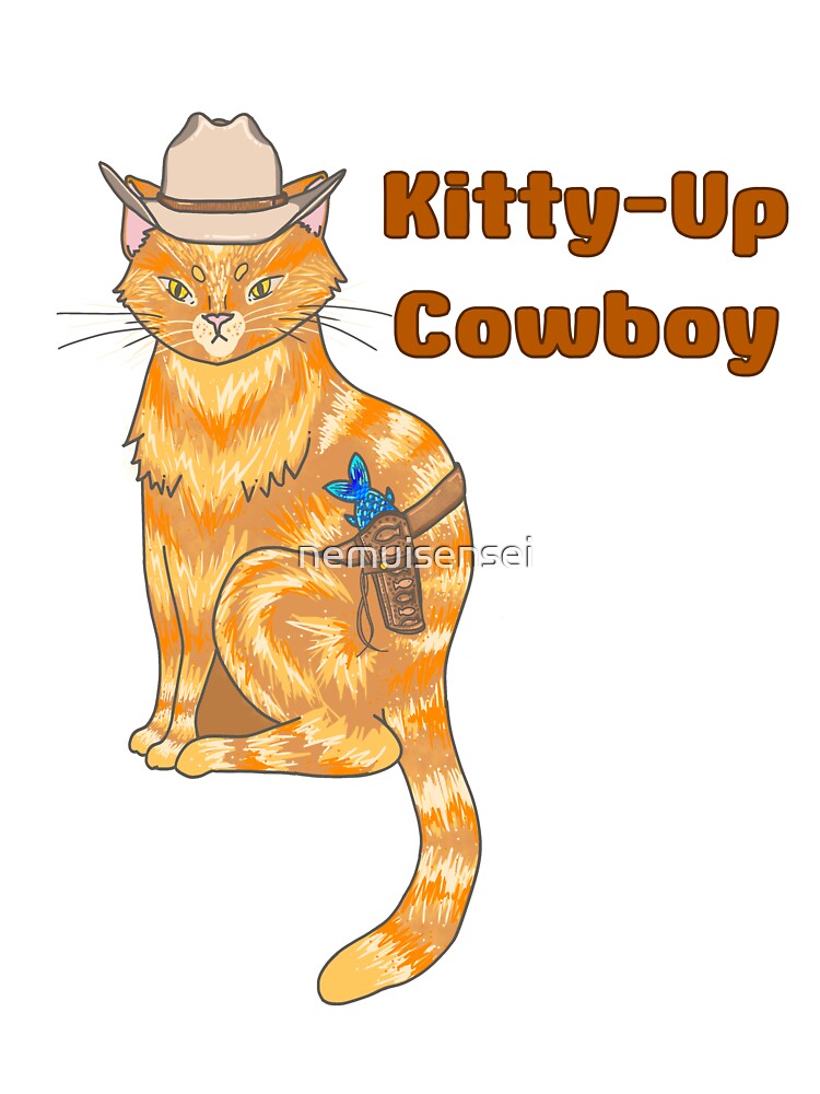Kitty-Up Cowboy by nemuisensei T-Shirts, Hoodie, Sweatshirt | BlankRebels.com (Image 3)