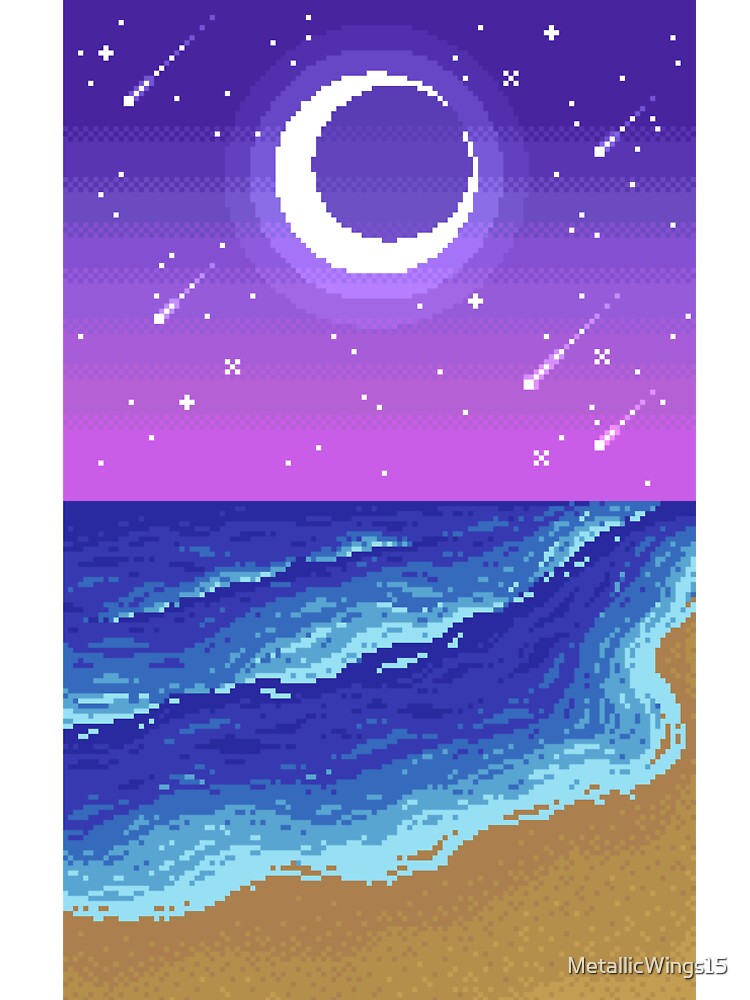 Starry Night on the Beach by MetallicWings15 T-Shirts, Hoodie, Sweatshirt | BlankRebels.com (Image 3)