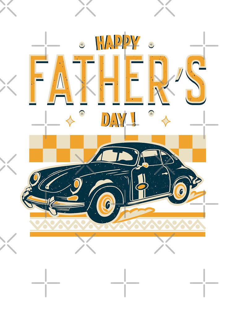 Classic car lover father | Father’s day gift | Father’s day custom design gift for classic car loving father by... (Image 3)