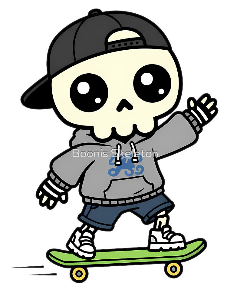 Skater Boonis Skeleton by Boonis Skeleton T-Shirts, Hoodie, Sweatshirt | BlankRebels.com (Image 3)