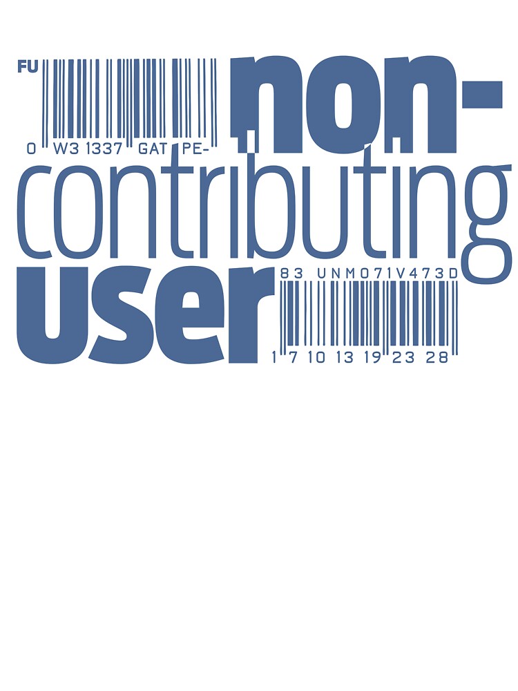 Non-contributing user by wwjane T-Shirts, Hoodie, Sweatshirt | BlankRebels.com (Image 3)