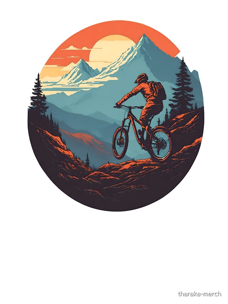 Retro Mountain Bike Lovers - Riding mountain bike Classic T-Shirt by tharaka-merch Hoodie, Sweatshirt (Image 3)