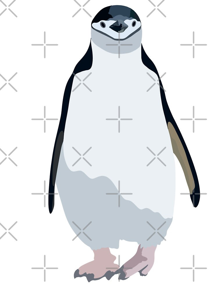 C is for Chinstrap Penguin,Penguin Illustration – Charming and Playful Antarctic Bird Artwork by... (Image 3)