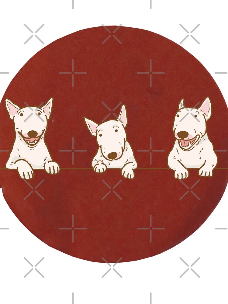 Three Bull Terriers (Large Print) by Myloveforpets T-Shirts, Hoodie, Sweatshirt | BlankRebels.com (Image 3)