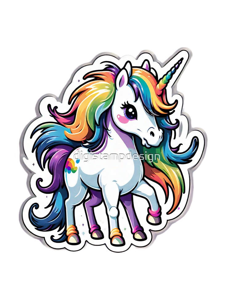 Colorful Wonder Unicorn – Luna Color Tail by digistampdesign T-Shirts, Hoodie, Sweatshirt | BlankRebels.com (Image 3)