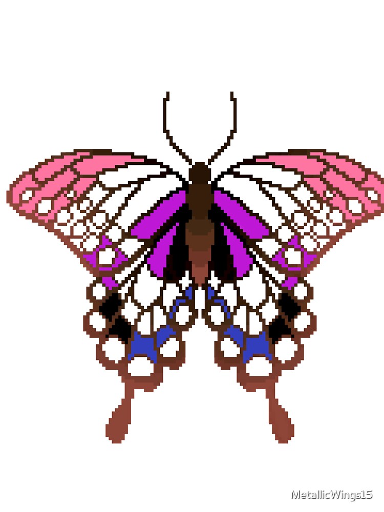 Genderfluid Pride Butterfly by MetallicWings15 T-Shirts, Hoodie, Sweatshirt | BlankRebels.com (Image 2)