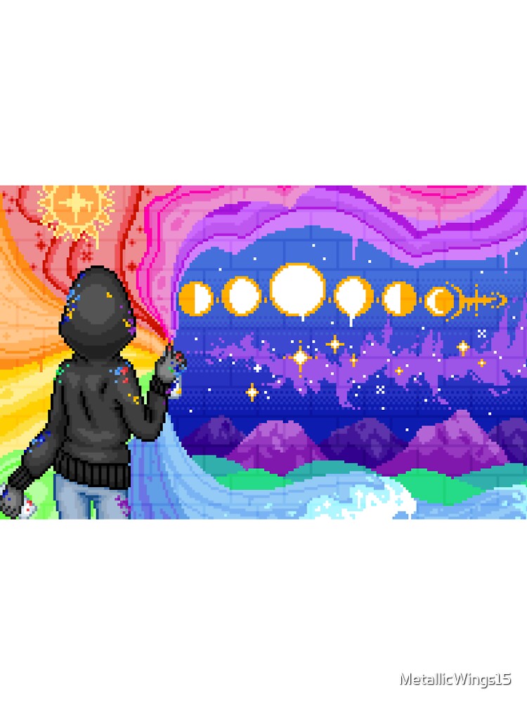 Pixel Rainbow Graffiti by MetallicWings15 T-Shirts, Hoodie, Sweatshirt | BlankRebels.com (Image 3)