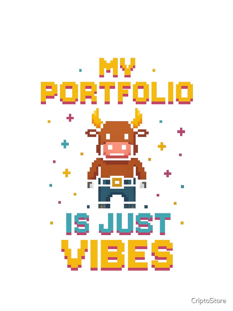 My Portfolio Is Just Vibes - Pixel Art Crypto Humor Design by Crypto_Store T-Shirts, Hoodie, Sweatshirt (Image 3)