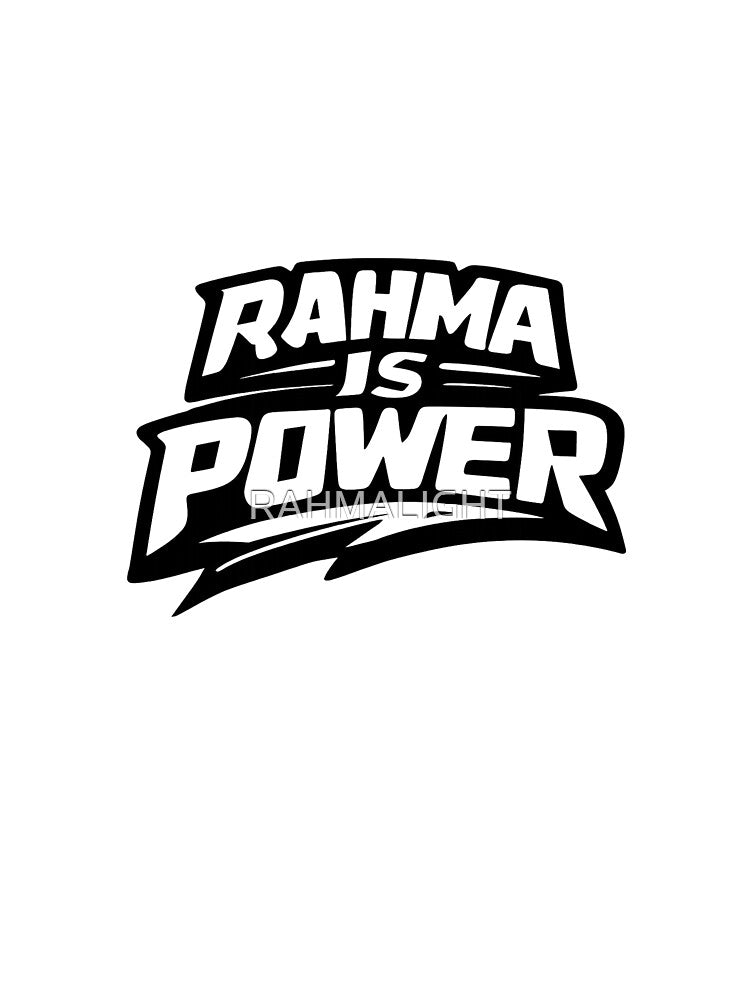 Rahma Is Power Faith Design by RAHMALIGHT T-Shirts, Hoodie, Sweatshirt | BlankRebels.com (Image 3)