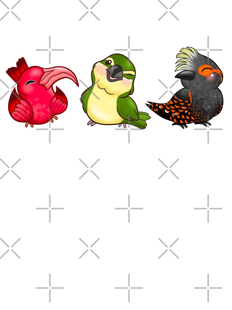 Native Hawaiian Birds - ‘I’iwi, Kiwikiu, ‘Akohekohe by peachycrossing T-Shirts, Hoodie, Sweatshirt (Image 3)