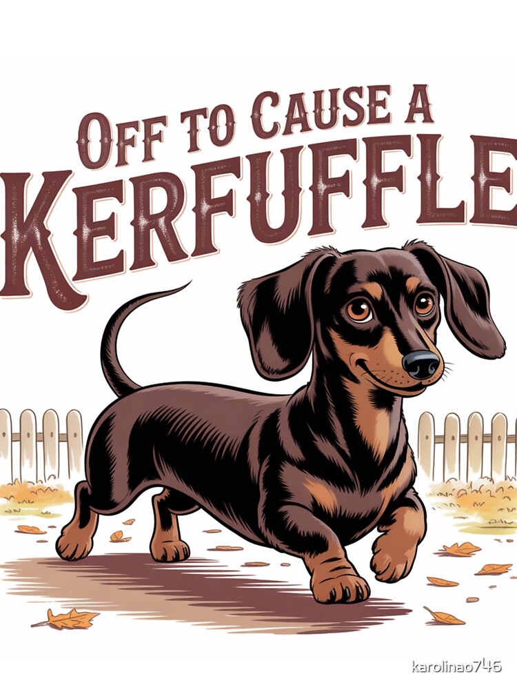 Off to Cause A Kerfluffle Dachshund by karolinao746 T-Shirts, Hoodie, Sweatshirt | BlankRebels.com (Image 3)