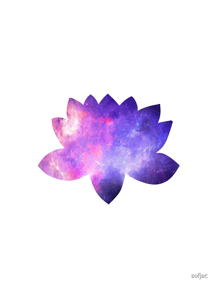 Galaxy Lotus Flower by sofjac T-Shirts, Hoodie, Sweatshirt | BlankRebels.com (Image 3)