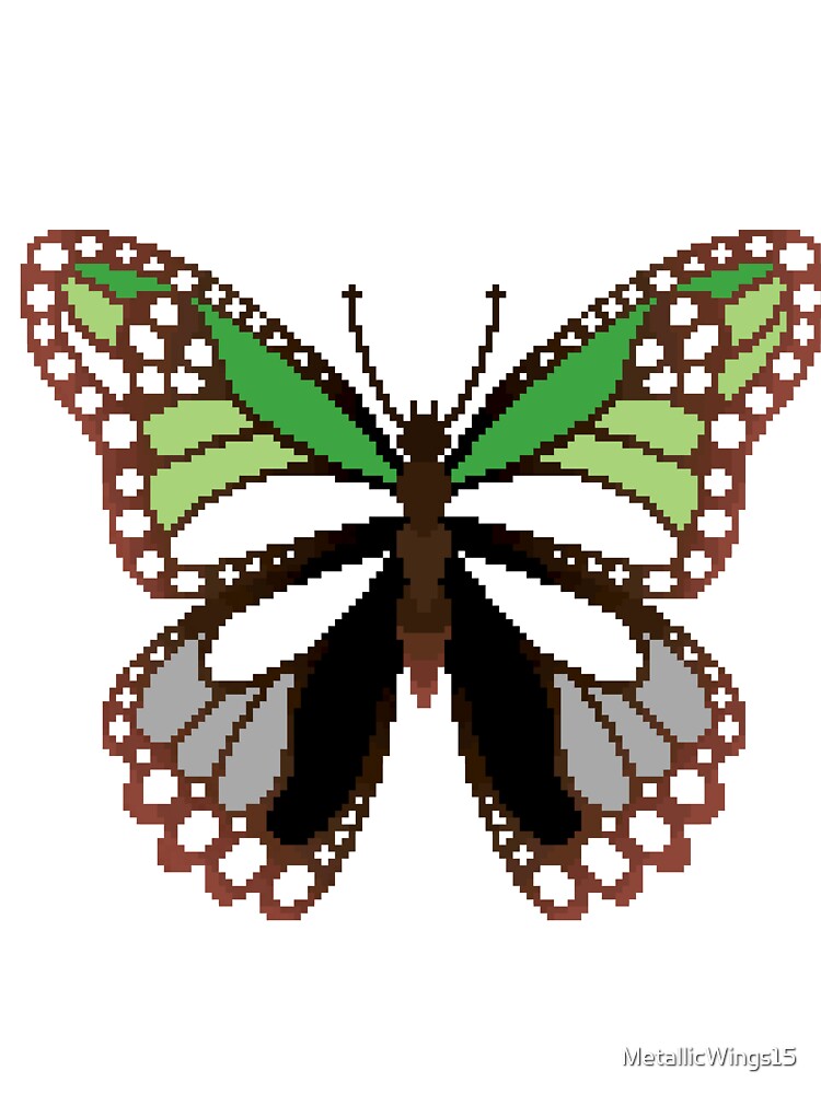 Aromantic Pride Butterfly by MetallicWings15 T-Shirts, Hoodie, Sweatshirt | BlankRebels.com (Image 3)