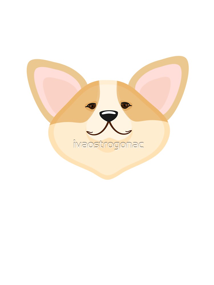 Adorable Shiba Inu Dog Cute Sticker Design T-Shirt Hoodie by ivaostrogonac