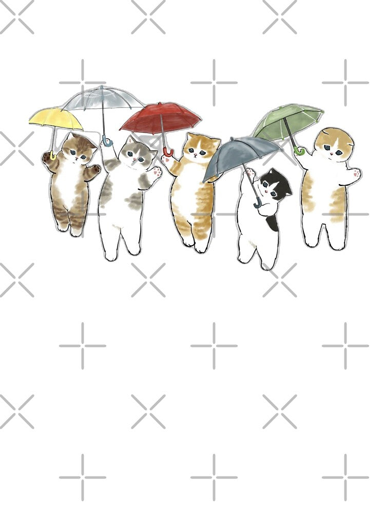 Mofusand - Cats in the Rain by penny555