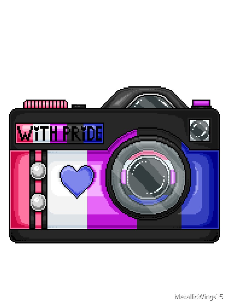 Genderfluid Pride Pixel Camera by MetallicWings15