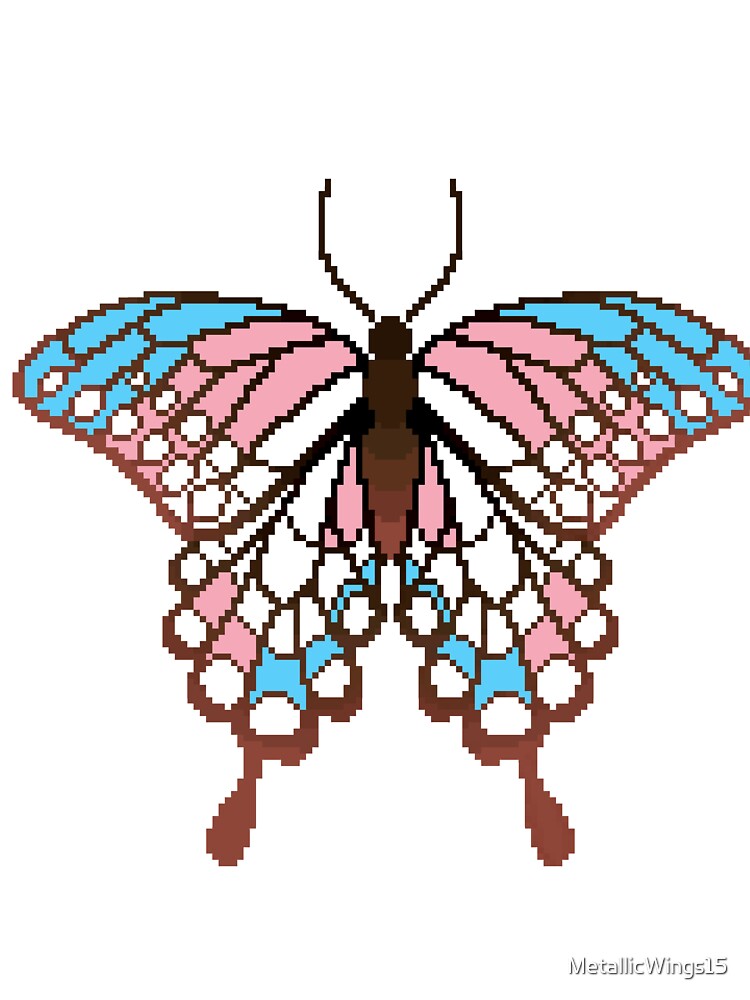 Trans Pride Butterfly by MetallicWings15 T-Shirts, Hoodie, Sweatshirt | BlankRebels.com (Image 3)