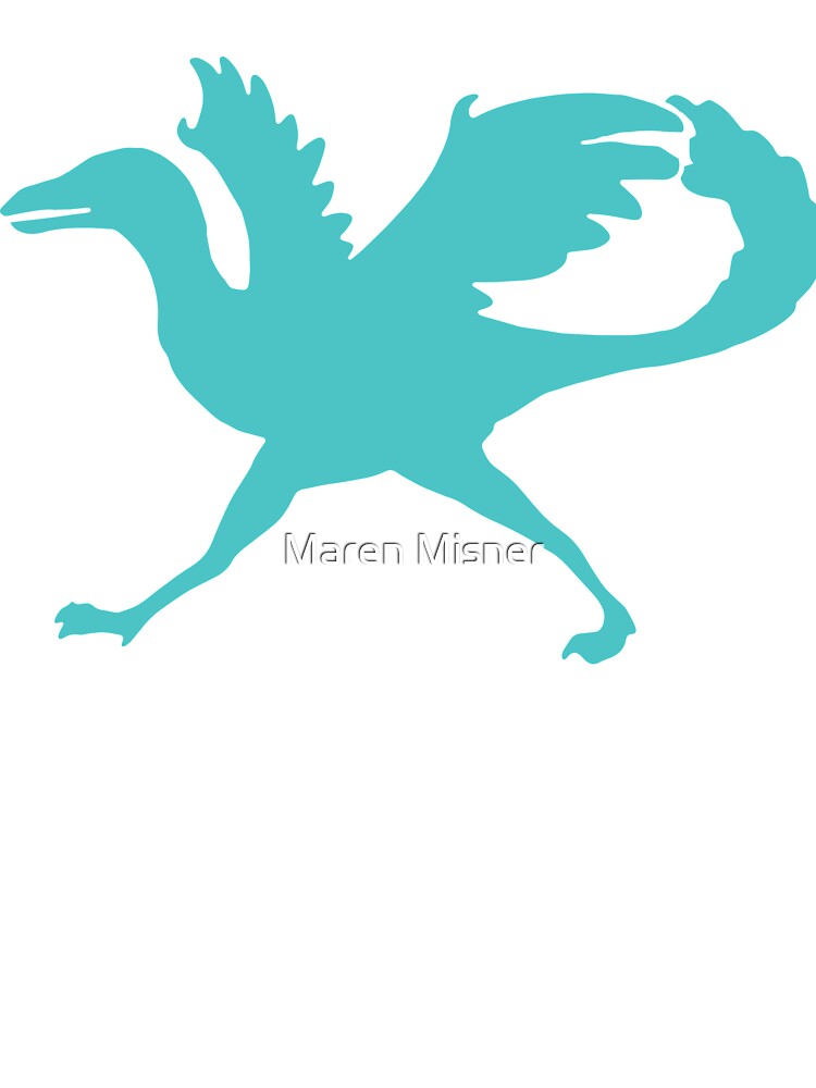 Teal Dinosaur by Maren Misner T-Shirts, Hoodie, Sweatshirt | BlankRebels.com (Image 3)