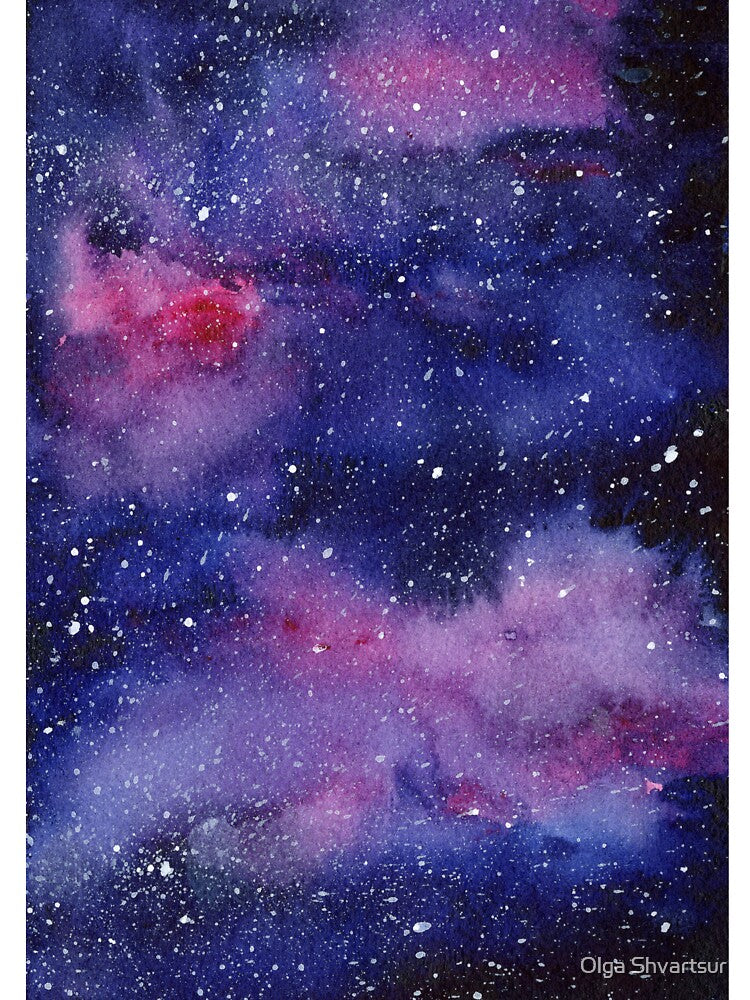 Galaxy Nebula Watercolor by Olga Shvartsur T-Shirts, Hoodie, Sweatshirt | BlankRebels.com (Image 3)