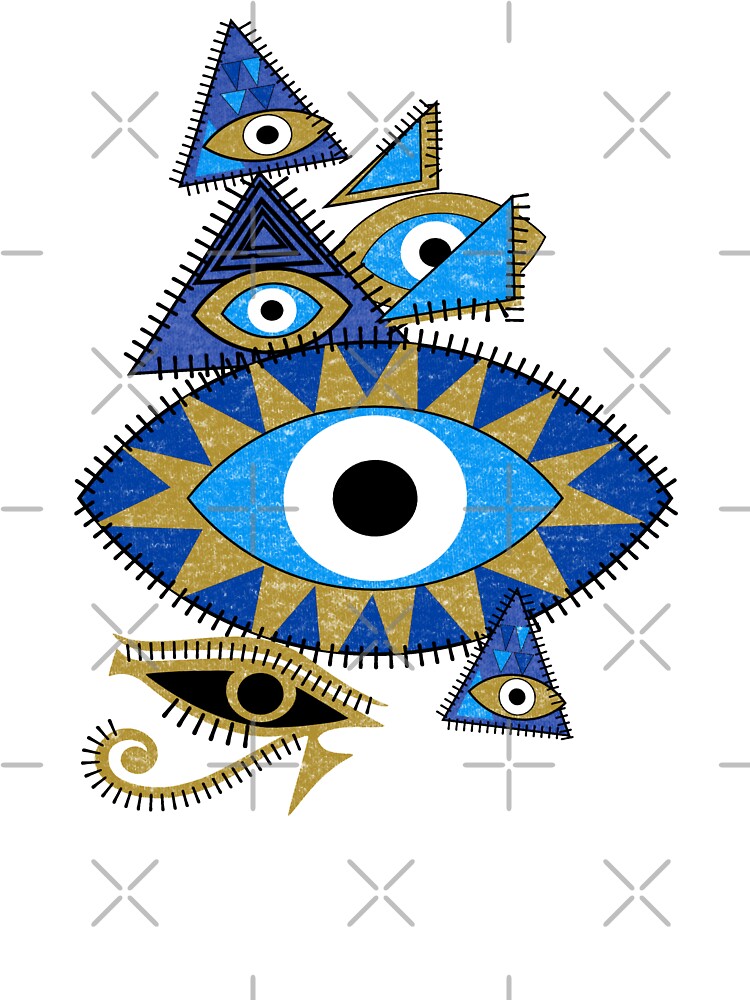 Blue Evil Eye-Protection by RedPurple-Tees Hoodie, Sweatshirt | BlankRebels.com (Image 3)