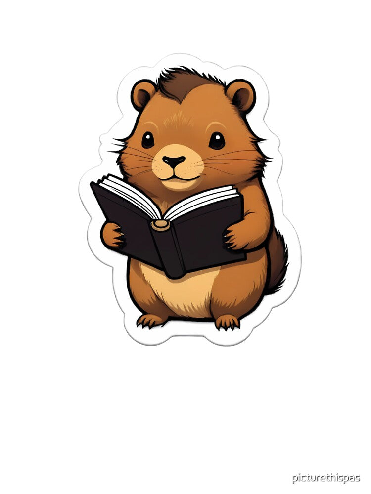 Capybara Reading by picturethispas T-Shirts, Hoodie, Sweatshirt | BlankRebels.com (Image 3)