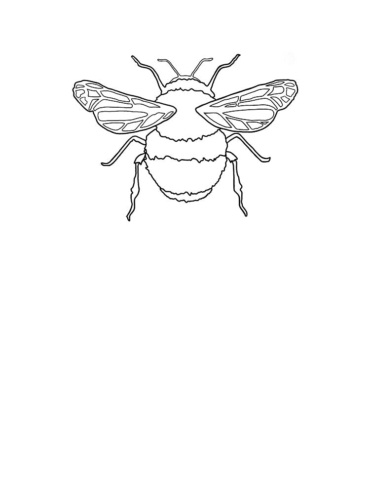 Bumblebee Line Art by MadnessHushed T-Shirts, Hoodie, Sweatshirt | BlankRebels.com (Image 3)