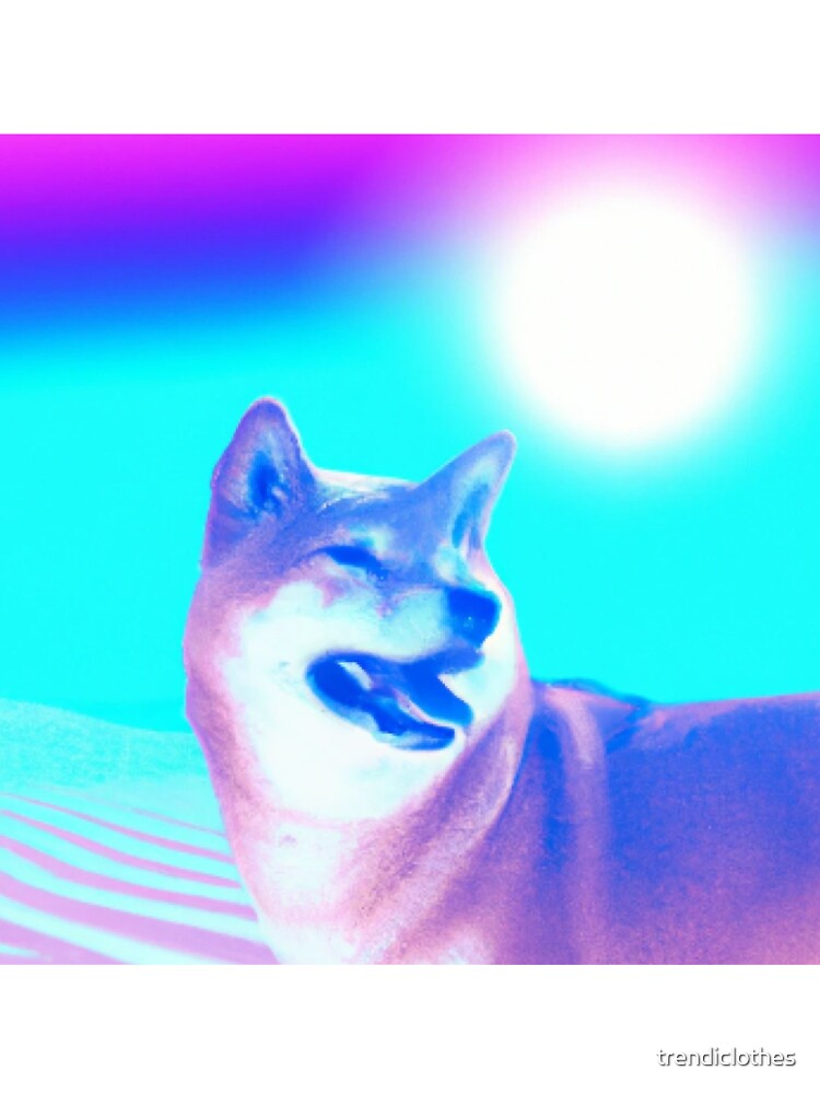Vaporwave Shiba Inu by trendiclothes T-Shirts, Hoodie, Sweatshirt | BlankRebels.com (Image 3)