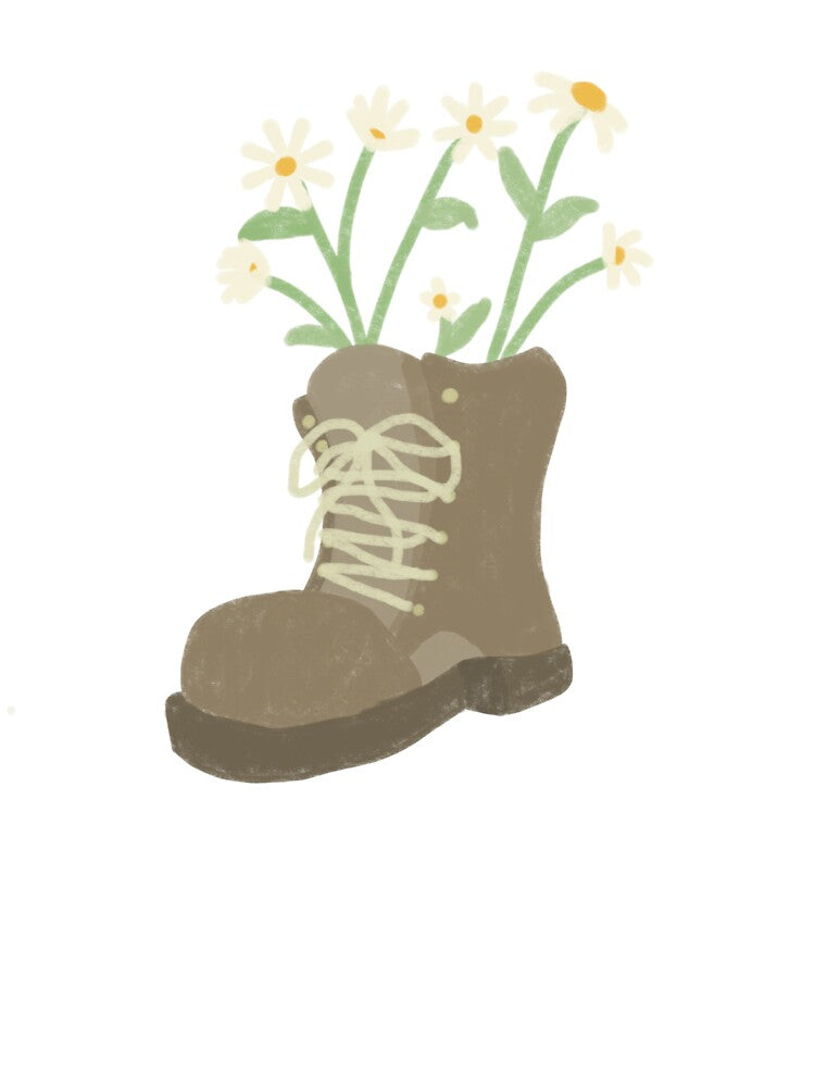 Vintage boot daisies by Sir Butter T-Shirts, Hoodie, Sweatshirt | BlankRebels.com (Image 3)