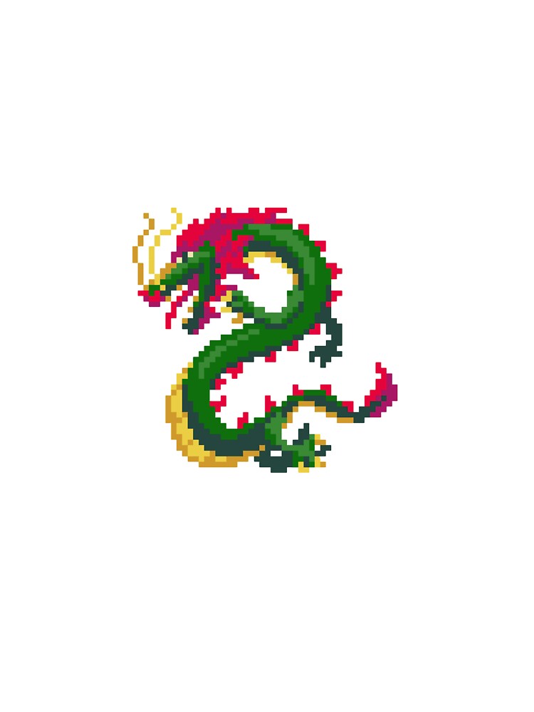 Dragon Pixel Art by Nikki Studley T-Shirts, Hoodie, Sweatshirt | BlankRebels.com (Image 3)