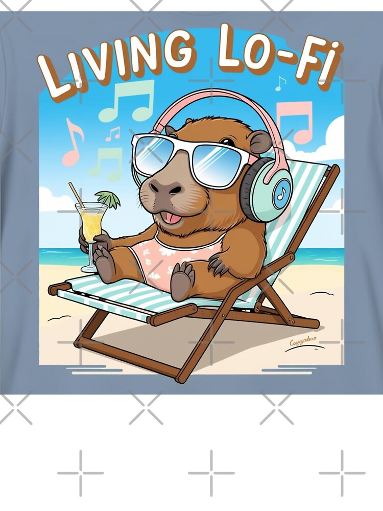 Beachside Capy by All Creative Designer T-Shirts, Hoodie, Sweatshirt | BlankRebels.com (Image 3)