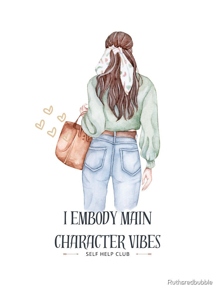 Main Character Vibes Self Help by Ruthsredbubble T-Shirts, Hoodie, Sweatshirt | BlankRebels.com (Image 3)