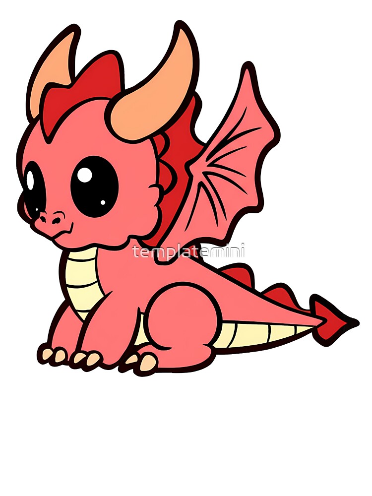 Adorable Dragon Illustration by Templatemini T-Shirts, Hoodie, Sweatshirt | BlankRebels.com (Image 3)
