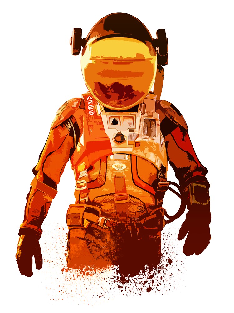 The Martian, Mars, Astronaut, Space, space travel, martian, cosmonaut by sunnyshop