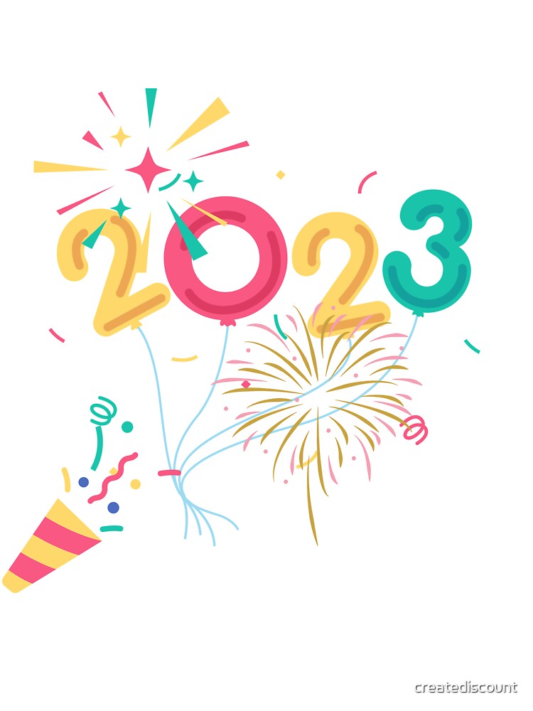 Ballons Happy New Year 2023 celebrate party by creatediscount T-Shirts, Hoodie, Sweatshirt | BlankRebels.com (Image 3)