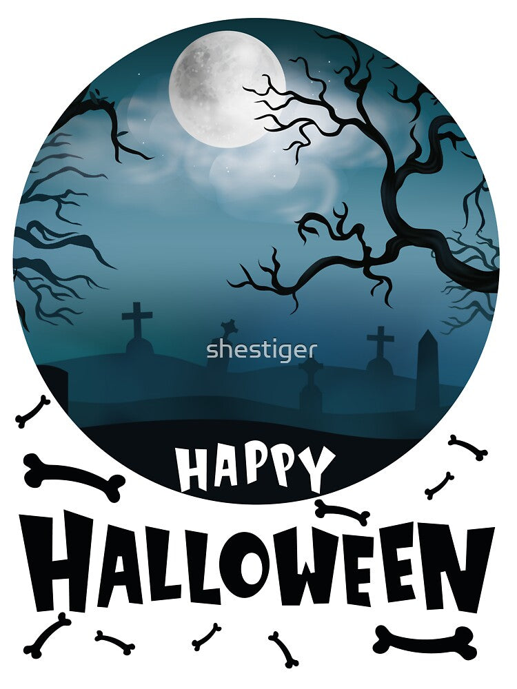 Happy Halloween from the Graveyard by shestiger T-Shirts, Hoodie, Sweatshirt | BlankRebels.com (Image 3)
