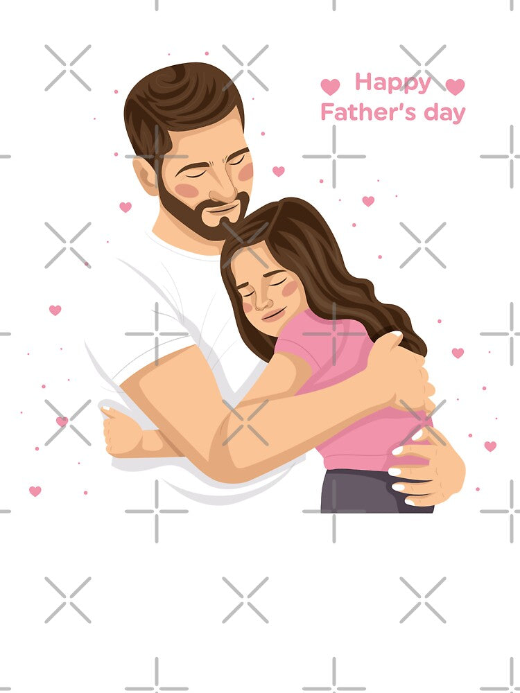 Shirts Funny Father's Day Happy Father's Day Papa Grandpa Tee Classic T-Shirt girls by Fashion Flair