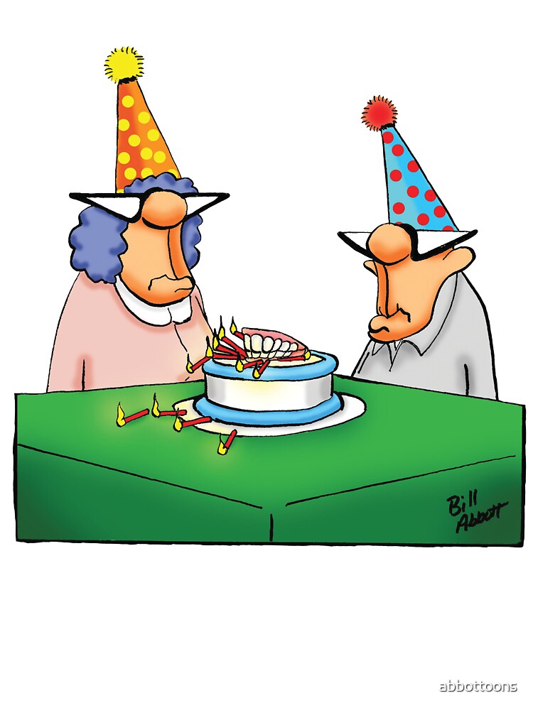 Funny Birthday Cake Dentures Cartoon Humor by abbottoons T-Shirts, Hoodie, Sweatshirt | BlankRebels.com (Image 3)