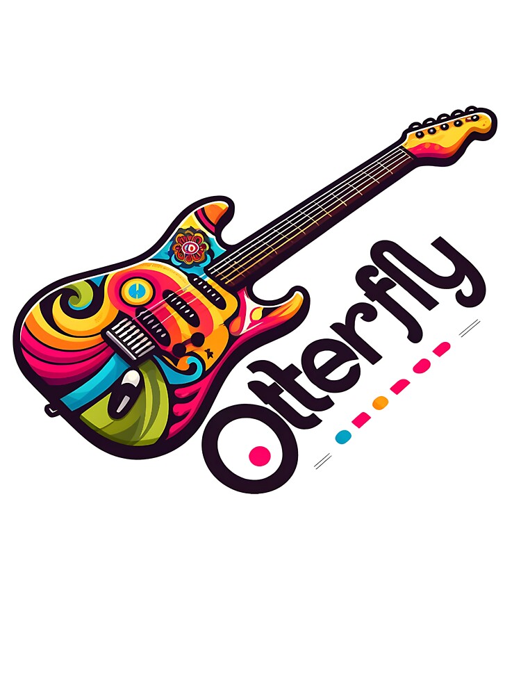 Otterfly colorful hippie guitar by OtterDesigns T-Shirts, Hoodie, Sweatshirt | BlankRebels.com (Image 3)