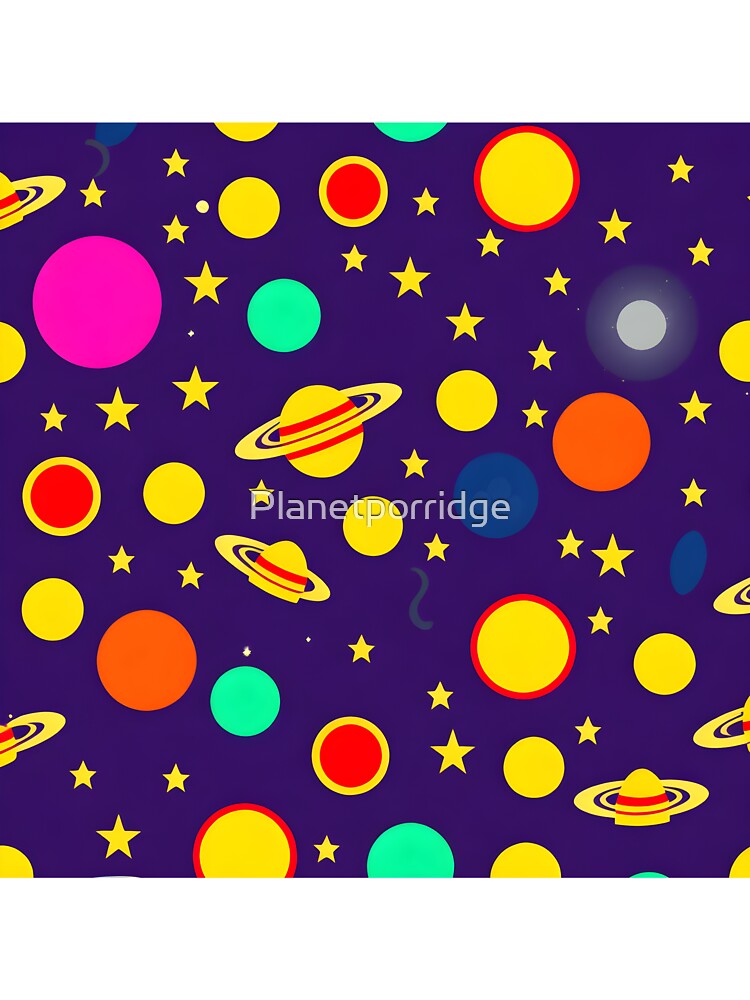 Space Pattern 1 by Planetporridge T-Shirts, Hoodie, Sweatshirt | BlankRebels.com (Image 3)