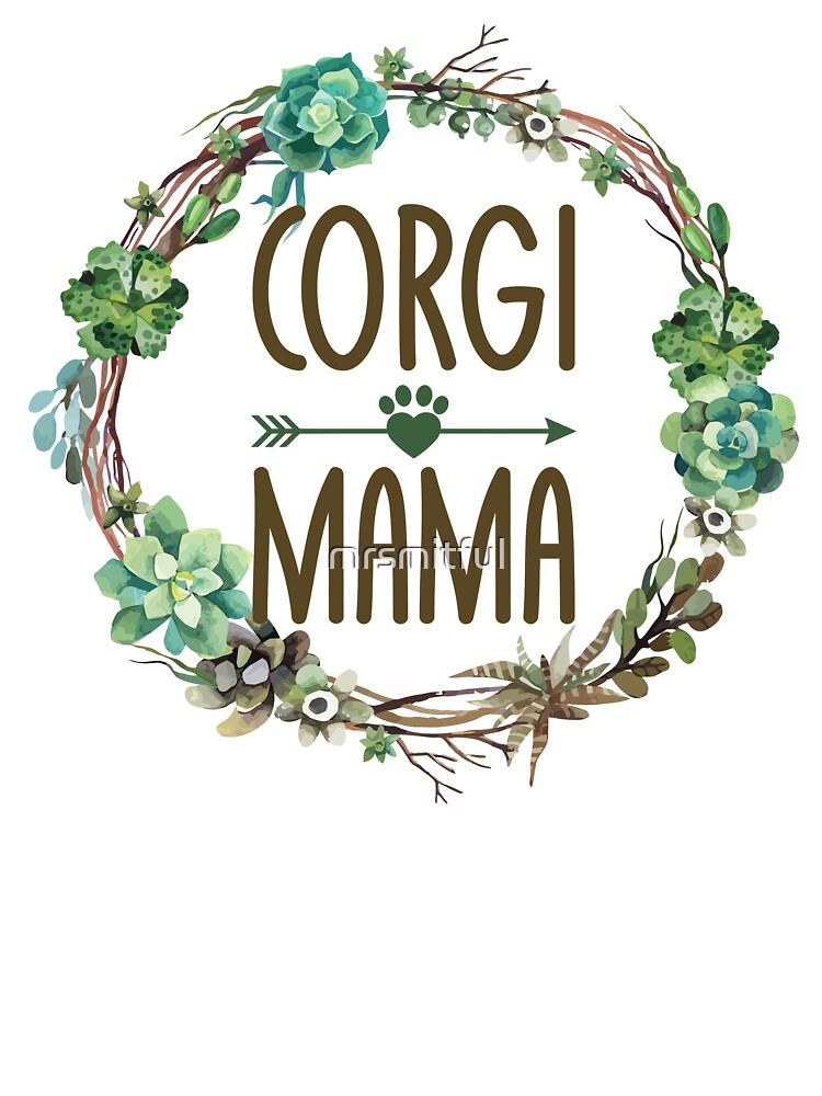 Cute Corgi Mom T-Shirt Welsh Corgi Lovers Mothers Day Gifts by mrsmitful Hoodie, Sweatshirt | BlankRebels.com (Image 3)