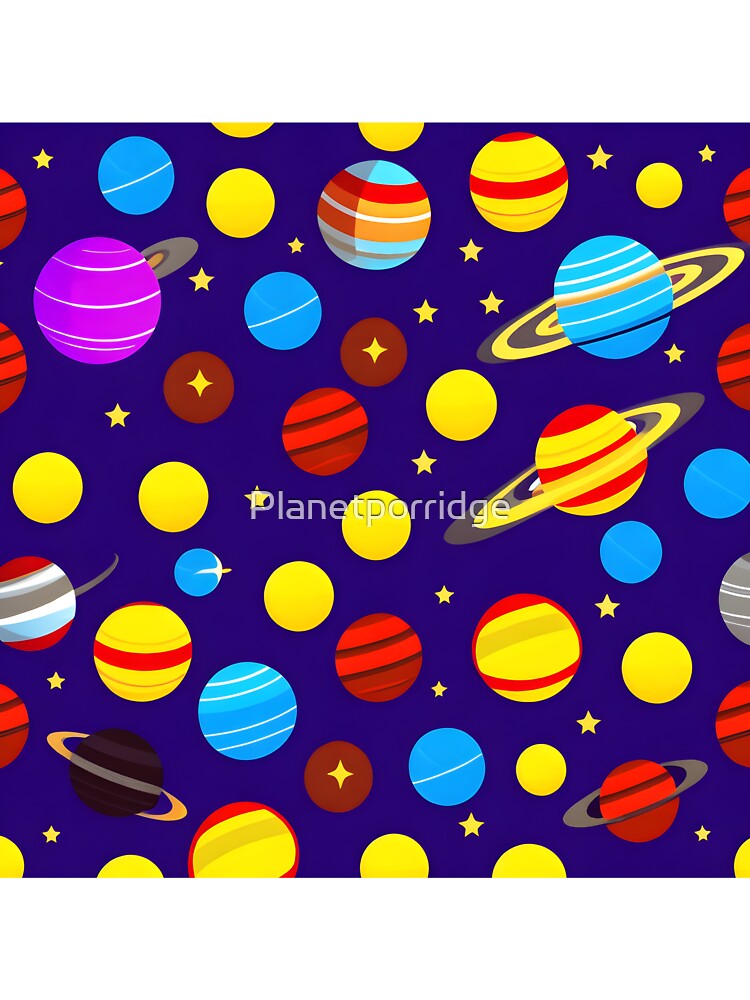 Copy of Space Pattern 4 by Planetporridge T-Shirts, Hoodie, Sweatshirt | BlankRebels.com (Image 3)