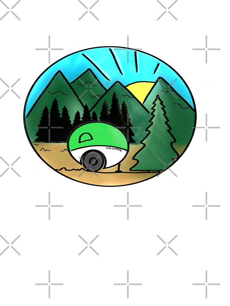 Love camping in the forest and mountains by mcb-jp T-Shirts, Hoodie, Sweatshirt | BlankRebels.com (Image 3)