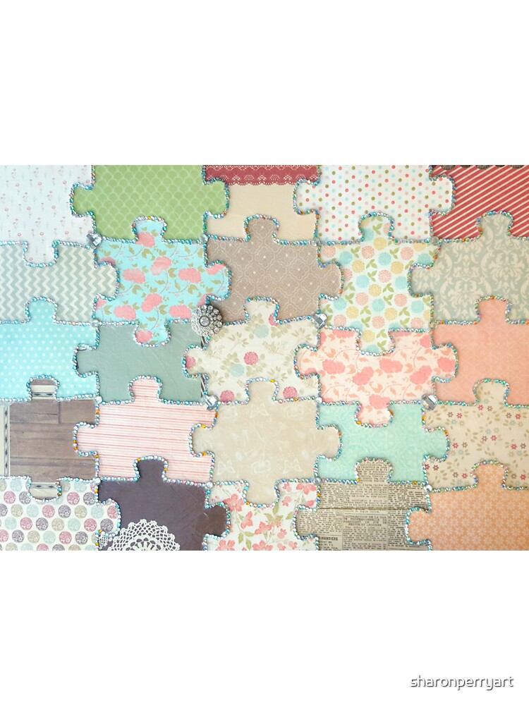 Rustic Jigsaw by sharonperryart T-Shirts, Hoodie, Sweatshirt | BlankRebels.com (Image 3)