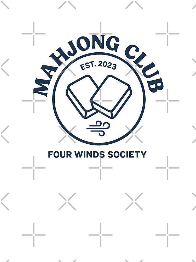 Mahjong Club Minimalist Emblem by postmarkpaw T-Shirts, Hoodie, Sweatshirt | BlankRebels.com (Image 3)