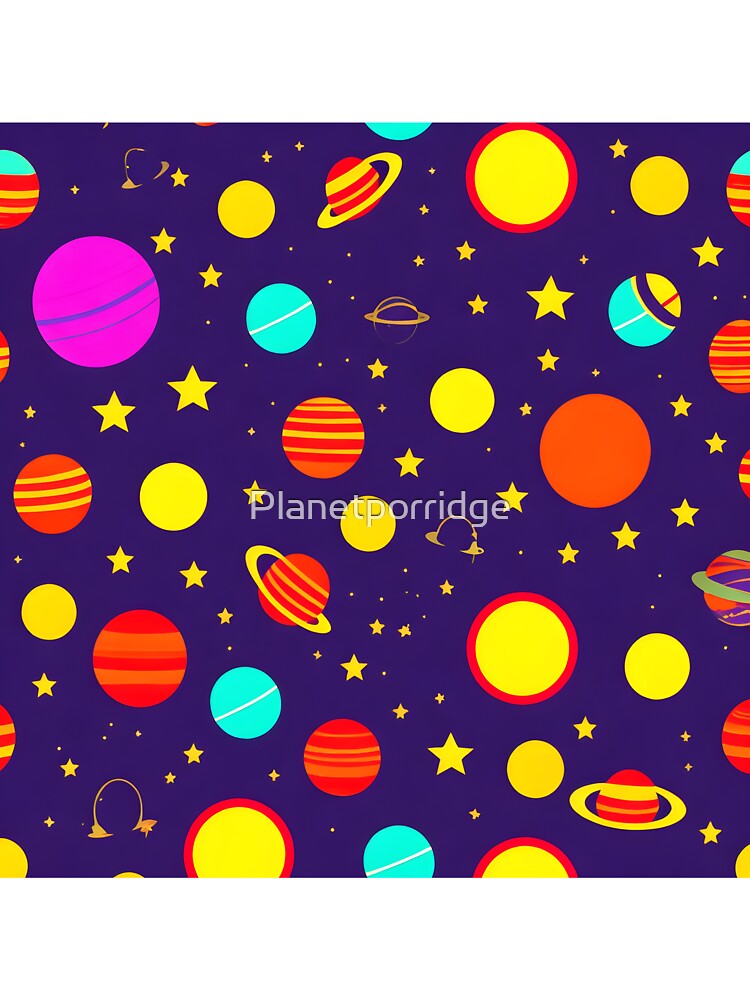 Copy of Space Pattern 2 by Planetporridge T-Shirts, Hoodie, Sweatshirt | BlankRebels.com (Image 3)