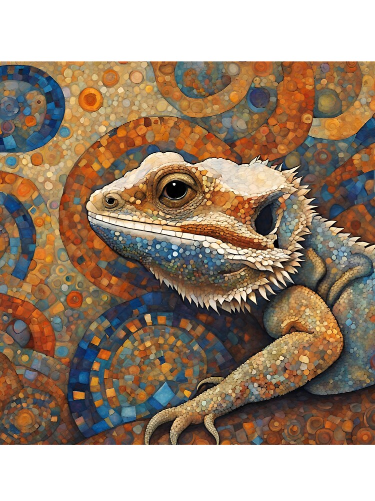 Art Nouveau Bearded Dragon by LittleGoblinPrs T-Shirts, Hoodie, Sweatshirt | BlankRebels.com (Image 3)
